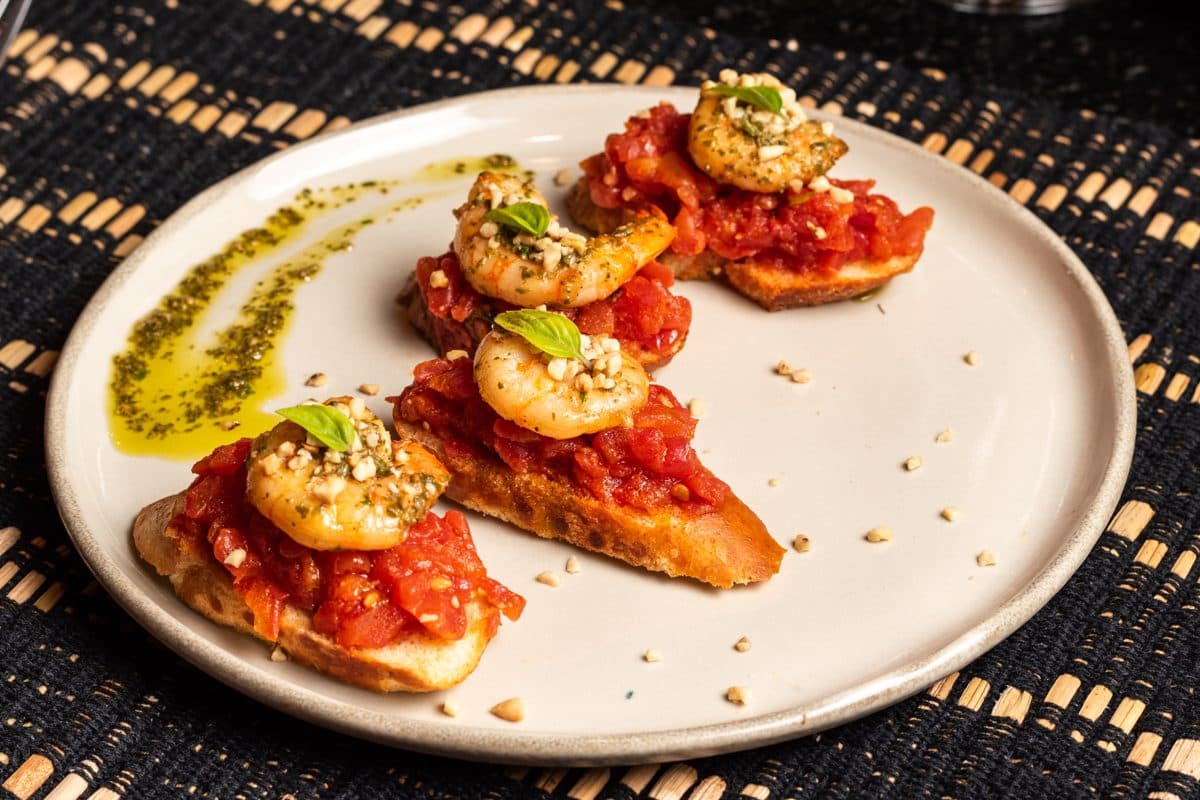 Tapas de camarão